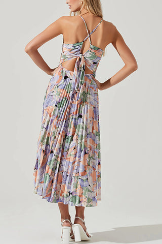 Strappy Floral Midi Dress