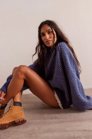 Textured Knit Pattern Sweater