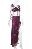 Ruffled Two-Piece Skirt Set