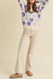 Heart Patterned Cozy Sweater