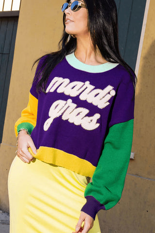 Festive Lettered Sweater