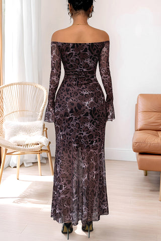Off-Shoulder Evening Casual Dress