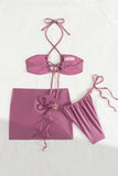 Stylish Bikini Set with Elegant Tie Accents