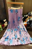Floral Pleated Skirt Set