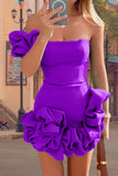 Elegant Ruffle Mini Dress