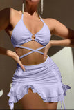 Stylish Strappy Bikini Set