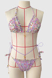Floral Print Bikini Set