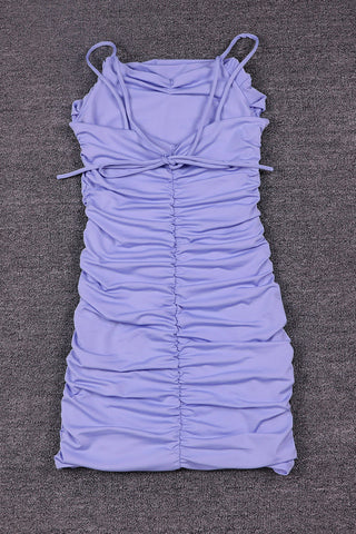 Strappy Ruched Casual Dress