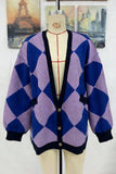 Geometric Patterned Cardigan