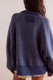 Textured Knit Pattern Sweater