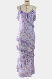 Flowing Ruffle Maxi Dress