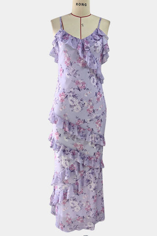Flowing Ruffle Maxi Dress