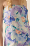 Strapless Floral Maxi Dress