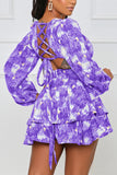 Cut-Out Pattern Mini Dress