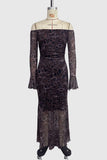 Off-Shoulder Evening Casual Dress