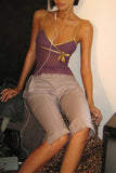 Bow-Accented Sheer Camisole