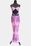 Artistic Print Bikini Dress