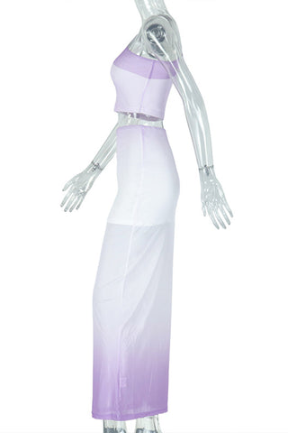 One-Shoulder Skirt Set