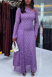 Elegant Long-Sleeve Casual Dress
