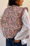 Floral Quilted Vest
