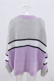 Oversized Striped Knit Sweater