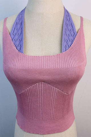 Tie-Back Knit Tank Top