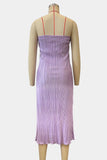 Ribbed Strapless Midi Dress