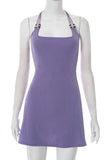 Strappy Halter Casual Dress