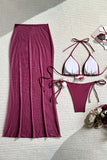 Floral Accent Bikini Set