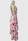 Floral One-Shoulder Casual Dress