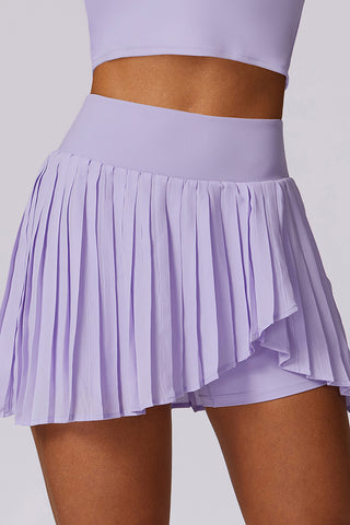 Chic Pleated A-Line Mini Skirt
