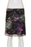 Floral-Print Mini Skirt
