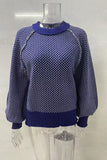 Textured Knit Pattern Sweater