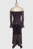 Off-Shoulder Evening Casual Dress