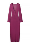 Elegant V-Neck Casual Dress