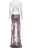 Ruched Crossover Casual Dress