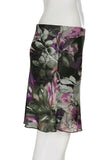 Floral-Print Mini Skirt