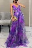 Elegant Floral Evening Gown
