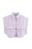 Button-Front Utility Vest