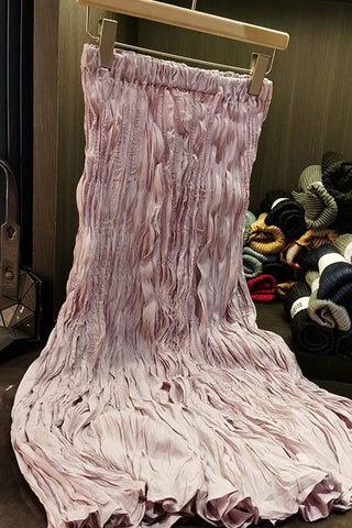 Elegant Pleated Maxi Skirt