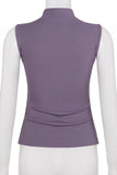 Artistic High Neck Tank Top