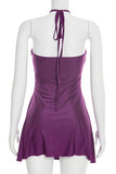 Elegant Strapless Casual Dress