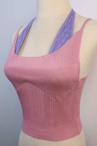 Tie-Back Knit Tank Top