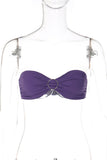 Draped Dress Set with O-Ring Detail