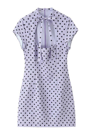 Bow-Tie Cutout Evening Dress