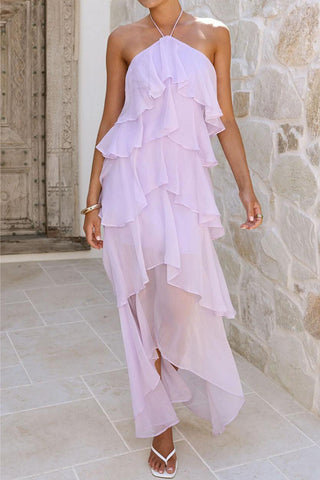 Layered Ruffle Casual Dress