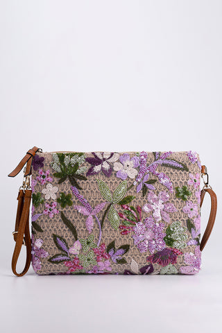 Floral Detail Clutch Bag