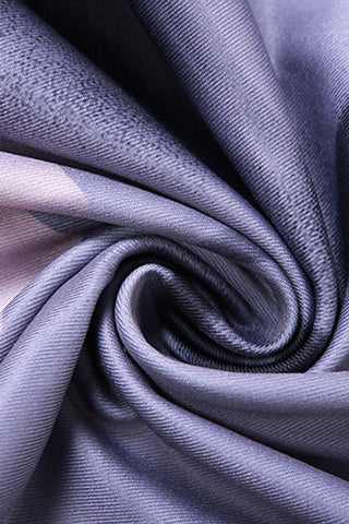 Floral Print Deep V Evening Gown