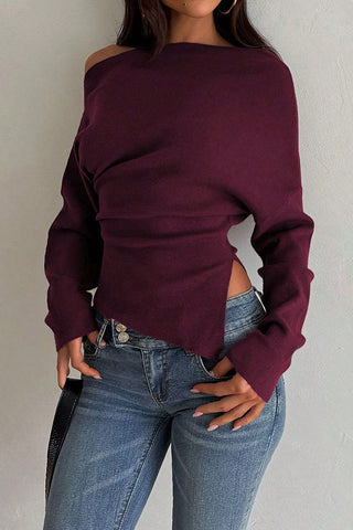 Asymmetric Hem Sweater