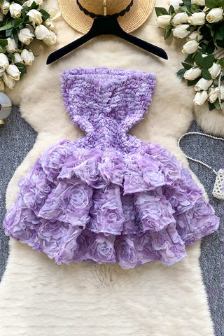 Elegant Floral Tiered Dress